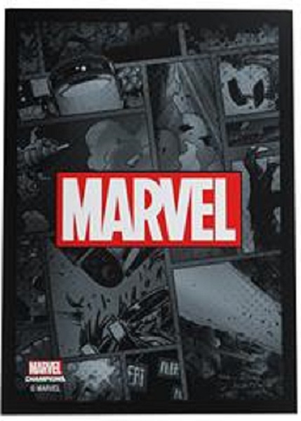 Gamegenic Marvel Champions Sleeves Marvel Logo: Black  50   Kortlommer