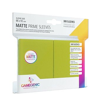 Gamegenic Matte Prime Sleeves: Lime Limegr 195 184 100 Kortlommer