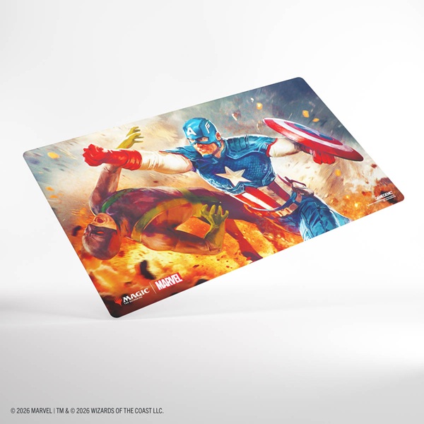 Gamegenic Spillem 195 165 Tte: Magic: The Gathering Marvel Super Heroes Prime Playmat Captain America  Super-soldier