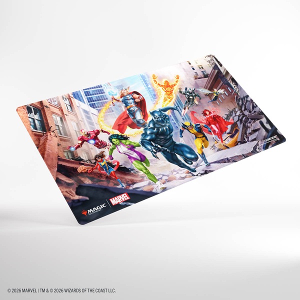 Gamegenic Spillem 195 165 Tte: Magic: The Gathering Marvel Super Heroes Shiny Playmat Marvel Super Heroes