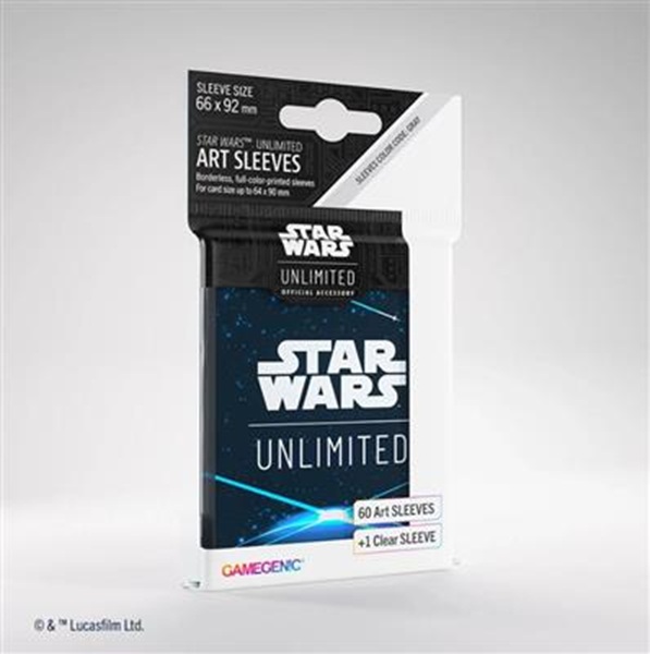Gamegenic Star Wars: Unlimited Art Sleeves  Card Back Blue  60   Kortlommer