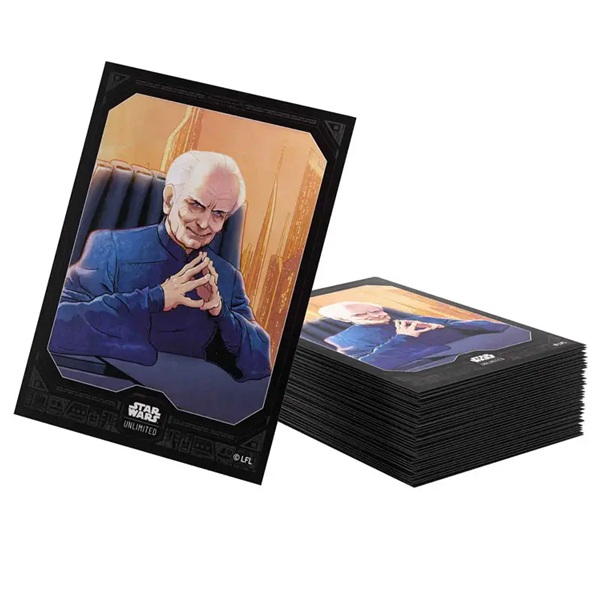 Gamegenic Star Wars: Unlimited Premium Art Sleeves Set : Secrets Of Power Chancellor Palpatine 60 Kortlommer