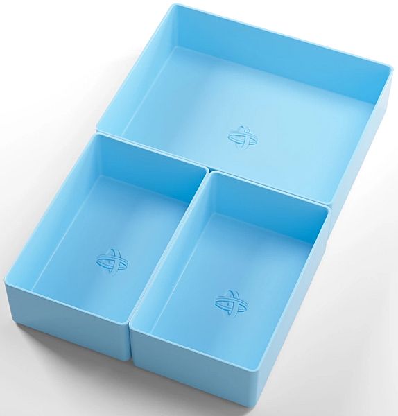 Gamegenic Token Silo Cards Add-on  Counter Token Storage   Dice Tray  Blue  Blå