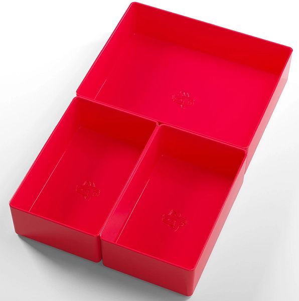 Gamegenic Token Silo Cards Add-on  Counter Token Storage   Dice Tray  Red  Rød