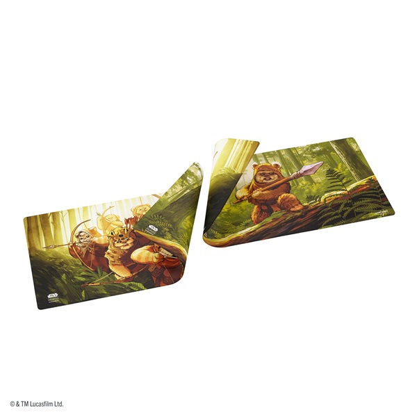 Gamegenic -sidet Spillem 195 165 Tte Double-sided Playmat : Star Wars: Unlimited Set : Homeworlds Wicket Ewok Archers