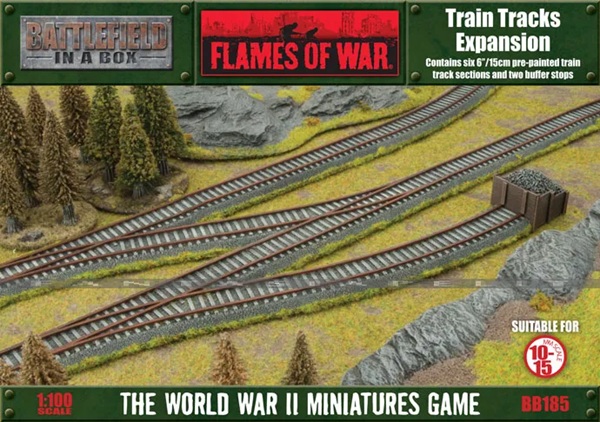 Gf9 Scenery: Battlefield In   Box Flames Of War: Train Tracks Expansion