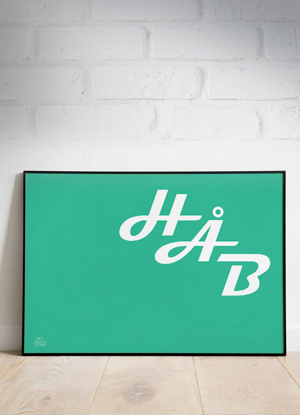 Håb-plakat Grøn Vandret 29 21 Cm A4 Kr 199 -