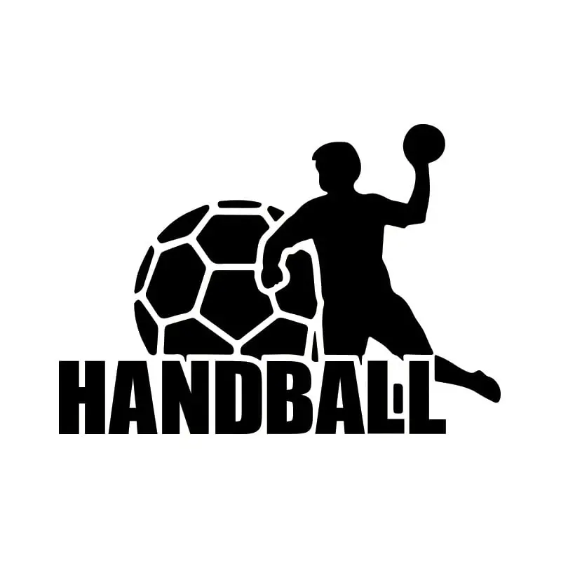 Håndbold Wallsticker  Stor Flot Wallsticker Til Håndboldspilleren  57x81cm