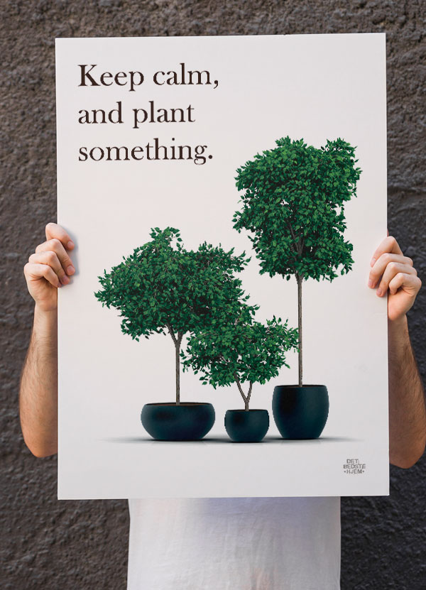 Haveplakater Plant Something 21 29 A4 Kr 199 -