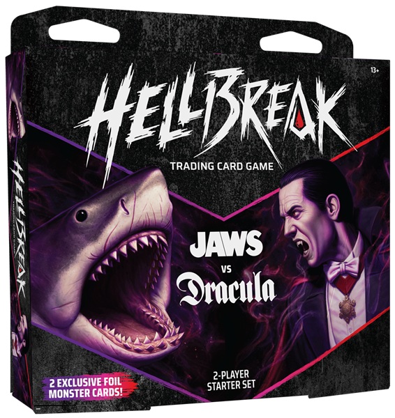 Hellbreak Tcg: Dawn Of Terror   Player Starter Set: Jaws Vs Dracula