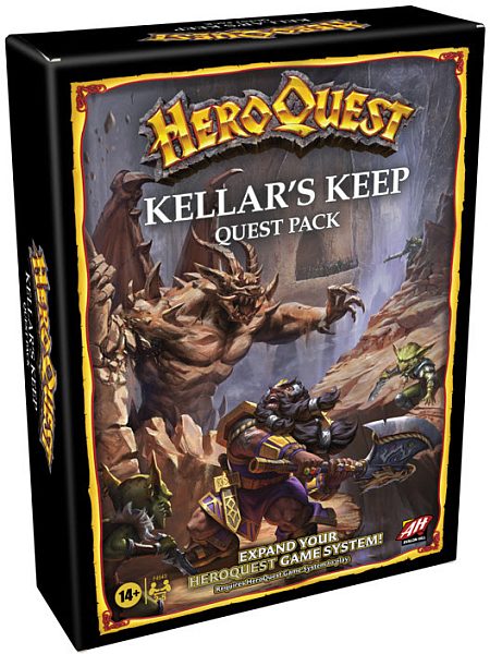 Heroquest Game System  Engelsk  Avalon Hill : Kellar   Keep Quest Pack Expansion