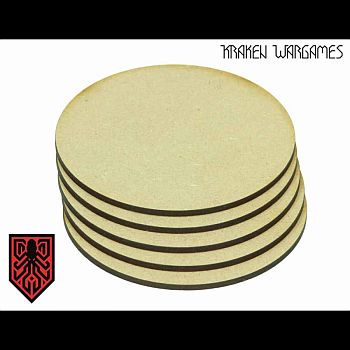 Kraken Wargames Mdf Bases Round 32mm   40
