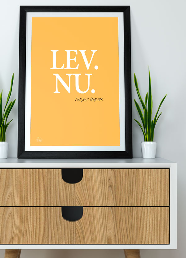 Lev Nu-plakat Gul 21 29 A4 Kr 199 -