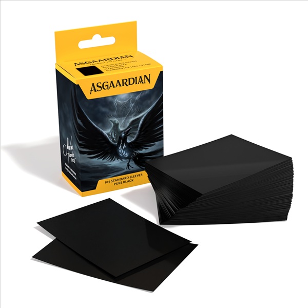 104 Lommer  Asgaardian Standard Sleeves: Pure Black  1101