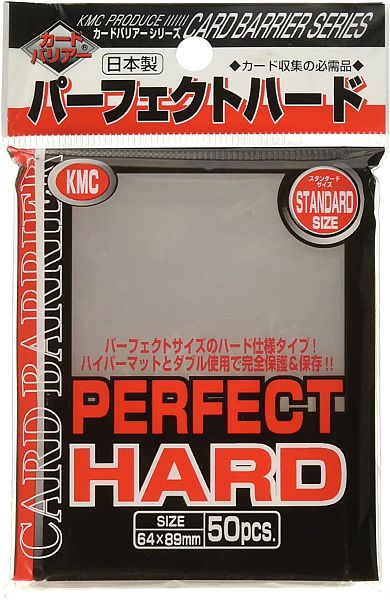 50 Lommer Kmc Perfect Hard Dobbelt Beskyttelse  Perfect Size Card Barrier Sleeves  64x89mm