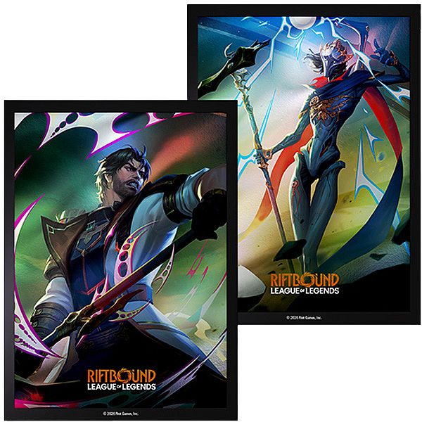100 Lommer  Riftbound: League Of Legends Tcg: Set 04: Vendetta   : Jayce Vs Viktor Deck Protector Art Sleeves