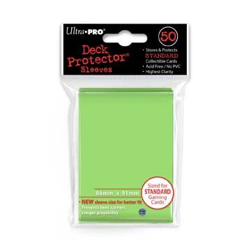 50 Lommer  Ultra Pro Pro-gloss: Light Green  Lysegrønne   Høj Kvalitet  Lime Green Sleeves  84099