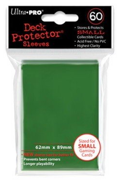 60 Lommer Ultra Pro Pro-gloss Small: Green  Gr 195 184 Nne     195 184   Kvalitet  Yu-gi-oh  St 195 184 Rrelse  82966 Sleeves