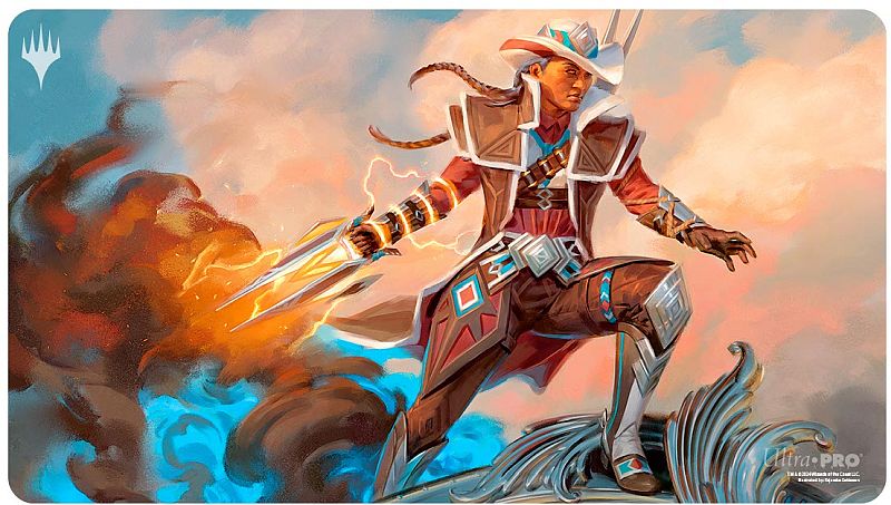 Magic Spillem 195 165 Tte  Playmat  Outlaws Of Thunder Junction: Key Art   Annie Flash  The Veteran Ultra Pro  38390