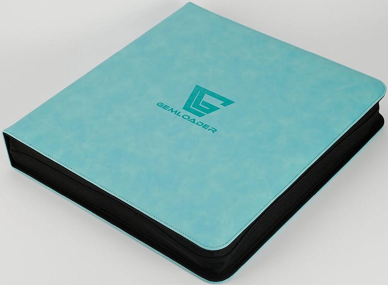 Mappe Gemloader Premium 12-pocket Toploader Binder: Tiffany Blue Holder 336 Kort