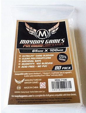 Mayday Games  Quot   Wonders Quot  Card Sleeves  Magnum Ultra-fit Premium  65x100mm 80 Lommer  May7106