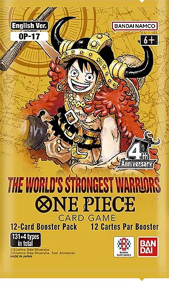 One Piece Card Game: Op17: The World Strongest Warriors Booster Pack
