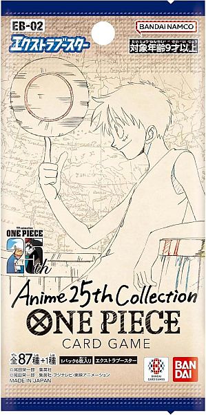 One Piece Japanese Eb02 Anime 25th Collection Booster Pack