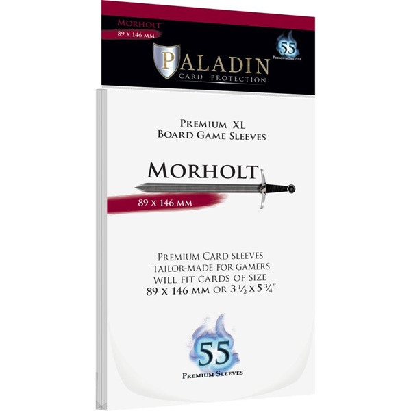 Paladin Sleeves Morholt Premium 89x146mm Clear Transparent 55 Kortlommer