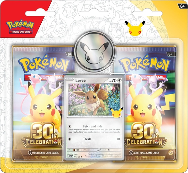 Pokemon Blister Pack Mega Evolution: 30th Celebration  -pack Blister Collection: Eevee    Boosters