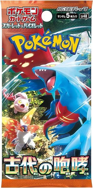 Pokemon Booster Pakke Scarlet   Violet Sv4k: Ancient Roar  Japansk