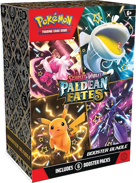 Pokemon Booster Pakke Sv04   Scarlet   Violet: Paldean Fates Booster Pack Bundle  Box Med   Boosters