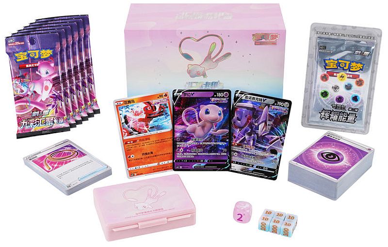Pokemon Box  Kinesisk Chinese  Sword   Shield: Deckbuilding Advanced Gift Box Mew   Confluence