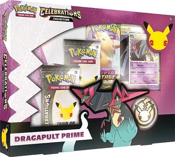 Pokemon Celebrations  25th  Dragapult Prime Collection