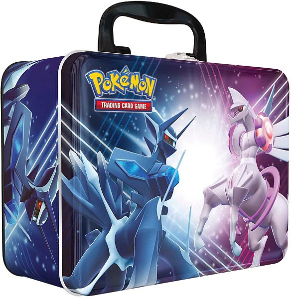 Pokemon Collector   Chest Tin 2022 Fall: Sword   Shield Dialga   Palkia   Boosters  Promokort    195 184 Nt Og Mere   Collectors