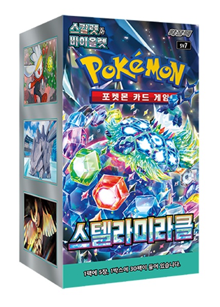 Pokemon Display  Booster Box  Scarlet   Violet Sv7: Stellar Miracle  Koreansk  30 Boosters