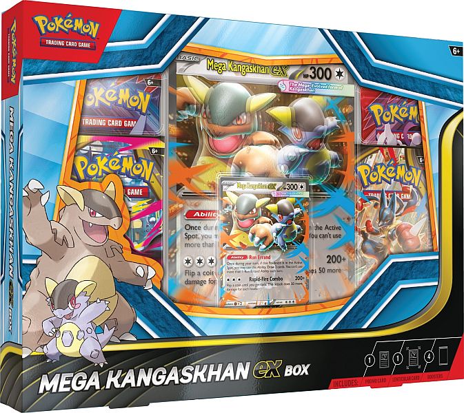 Pokemon Ex Box: Mega Kangaskhan Ex  2025     Boosters