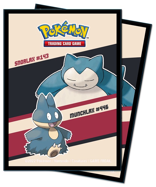 Pokemon Snorlax   Munchlax Deck Protector 65 Lommer Ultra Pro Sleeves  15952