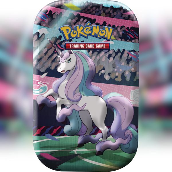 Pokemon Tin Kasse 2020 Fall Mini Tin: Galarian Rapidash    Boosters  Billedkort     195 184 Nt