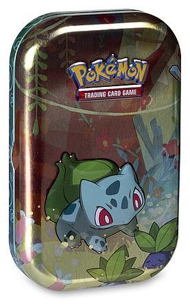 Pokemon Tin Kasse  Kanto Friends Mini Tin: Bulbasaur    Boosters  Billedkort     195 184 Nt