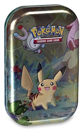 Pokemon Tin Kasse  Kanto Friends Mini Tin: Pikachu    Boosters  Billedkort     195 184 Nt