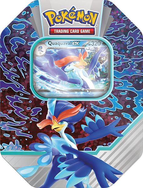 Pokemon Tin Kasse 2023 Wave   Fall: Quaquaval Ex Paldea Partners Collector   Tin Box