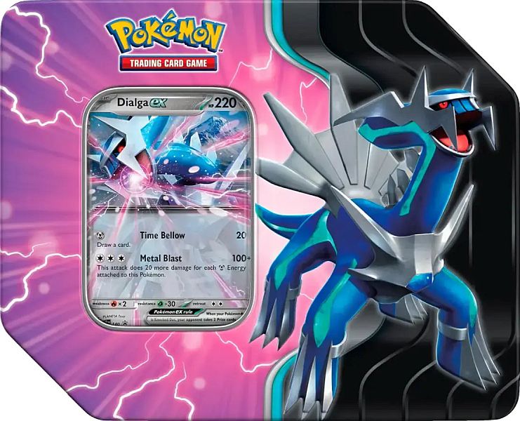 Pokemon Tin Kasse 2025 Wave   Spring  Usa Version : Dialga Ex Azure Legends Collector   Tin Box    Boosters