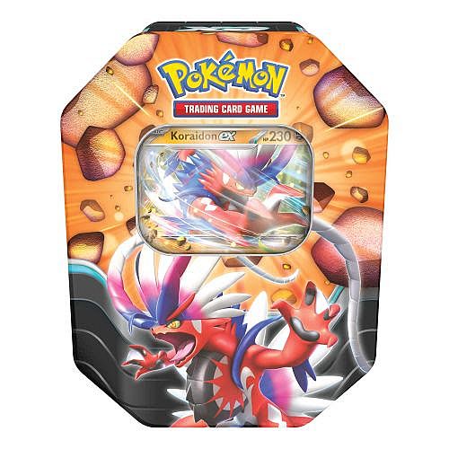Pokemon Tin Kasse 2025 Wave   Summer: Koraidon Ex Slashing Legends Collector   Tin Box    Boosters