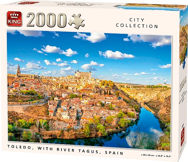 Puzzle City Collection: Toledeo  With River Tagus  Spain  2000 Pieces