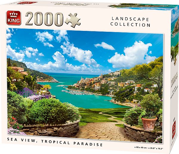 Puzzle Landscape Collection: Sea View  Tropical Paradise  2000 Pieces