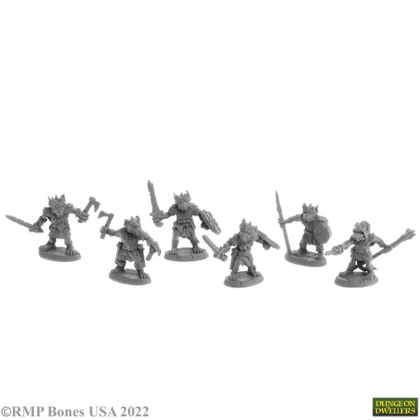 Reaper Bones Usa Dungeon Dwellers: Nightclaw Kobolds     Plastic Miniatures