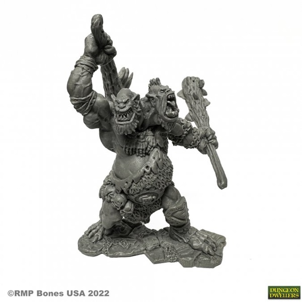 Reaper Bones Usa Dungeon Dwellers: Nor Okk  Ettin Plastic Miniature