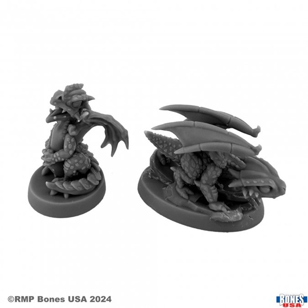 Reaper Bones Usa Reaper Legends: Dragon Hatchlings     Plastic Miniatures