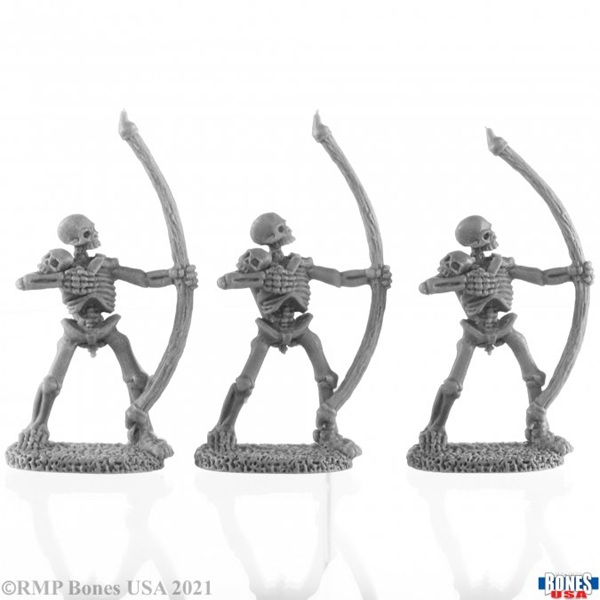 Reaper Bones Usa Reaper Legends: Skeletal Archers     Plastic Miniatures