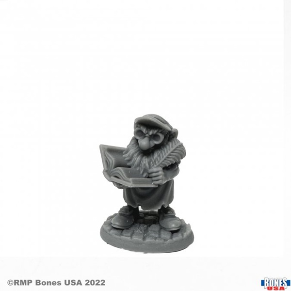 Reaper Bones Usa Reaper Legends: Stub  Gnome Accountant Plastic Miniature